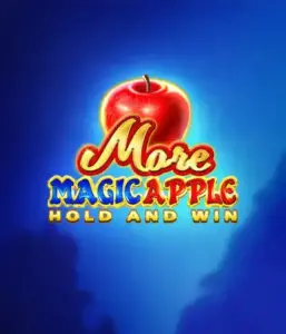 Discover the spellbinding allure of More Magic Apple Hold and Win Slot by 3 Oaks Gaming, highlighting a luminous red apple on a rich blue background. This image portrays the enchanting theme with a touch of mystery. Suited for lovers of magical themes, the vibrant colors and appealing artwork draw players into the game's magical world. 